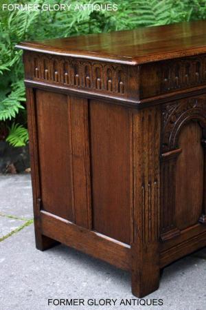 Image 34 of A TITCHMARSH & GOODWIN CARVED OAK BLANKET CHEST BOX TRUNK