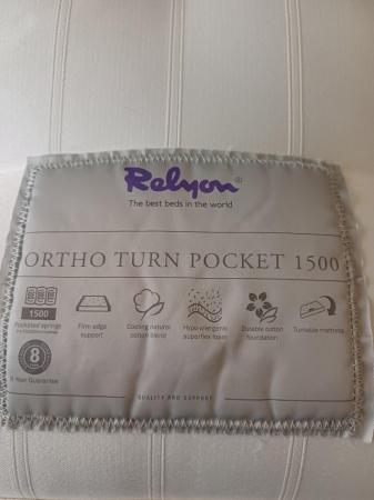 Image 3 of Relyon Ortho Turn Pocket 1500 Double Mattress Still Under Wa