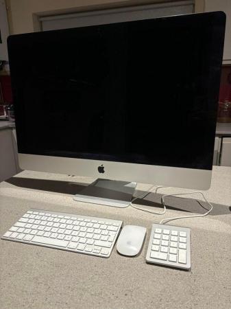 Image 2 of iMac Apple 27” computer Late 2013 with wireless keyboard