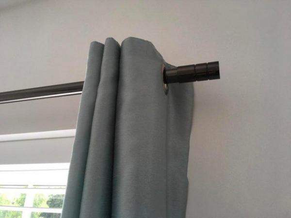 Image 3 of Luxury curtain poles in gunmetal finish