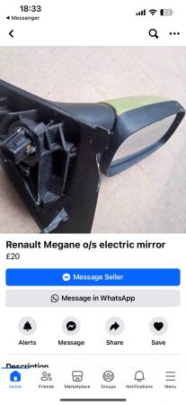 Image 3 of Fiat multipla Renault Megane mirror
