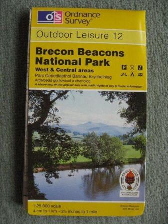 Image 1 of Ordnance Survey Map 1:25 000 Scale Outdoor Leisure Map 12 Br