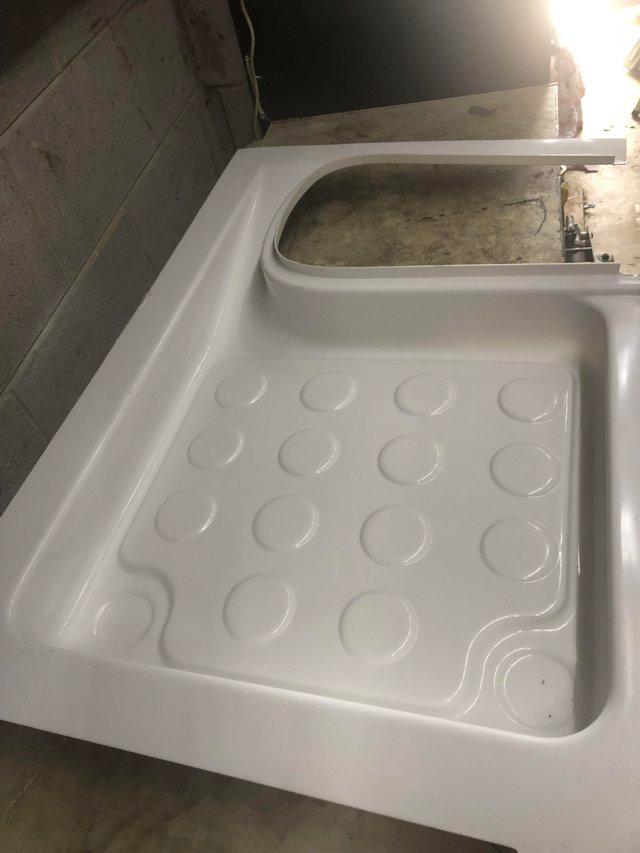 Preview of the first image of Bessacarr E765 shower tray lefthand.