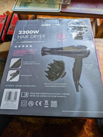 Image 2 of New still in box 2200 W hair dryer.