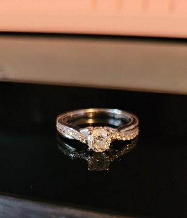 Image 5 of 0.9ct Brilliant Cut Diamond Engagement Ring 18ct White Gold