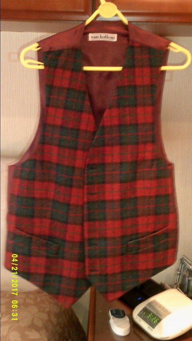 Preview of the first image of Check Waist Coats. Size 44 inch..