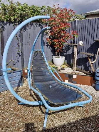 Image 1 of Garden swing/hammock . Sturdy metal strong and heavy frame