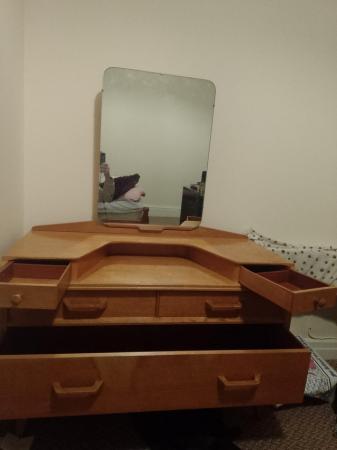Image 3 of G plan dressing table with mirroe