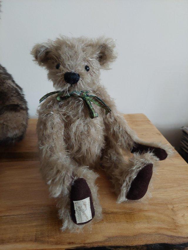 Preview of the first image of Deans mohaired year bear collectable bear Hugo.