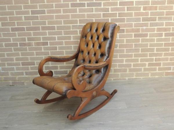 Image 2 of Vintage Brown Rocking Chair (UK Delivery)