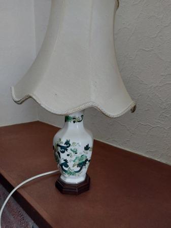 Image 1 of Mason Chartreuse lampstand.
