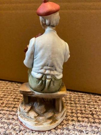 Image 2 of Vintage CapoDiMonte Figure of Old man playing violin