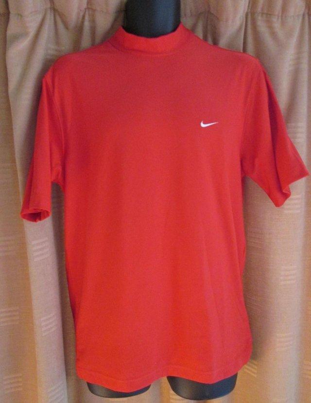 Preview of the first image of Vintage Tiger Woods Mock Polo Shirt Size M (Incl P&P).