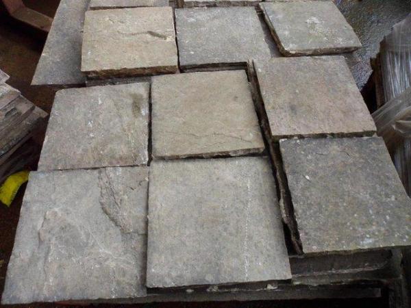 Image 2 of STONE FLAGS  12 INCHES BY 12 INCHES  200 TOTAL .