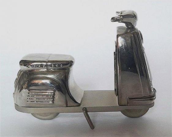 Image 5 of MINIATURE NOVELTY CLOCK - 1960's SCOOTER