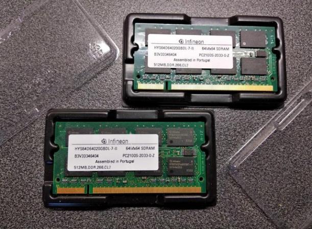 Image 1 of 512mb DDR1 Infineon brand SODIMM New