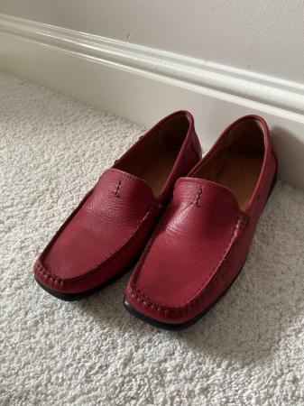 Image 2 of Vintage Red Leather Pumps