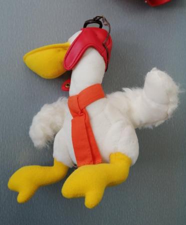 Image 10 of Duck Soft Toy Pilot. Size: 9.1/2" Tall.