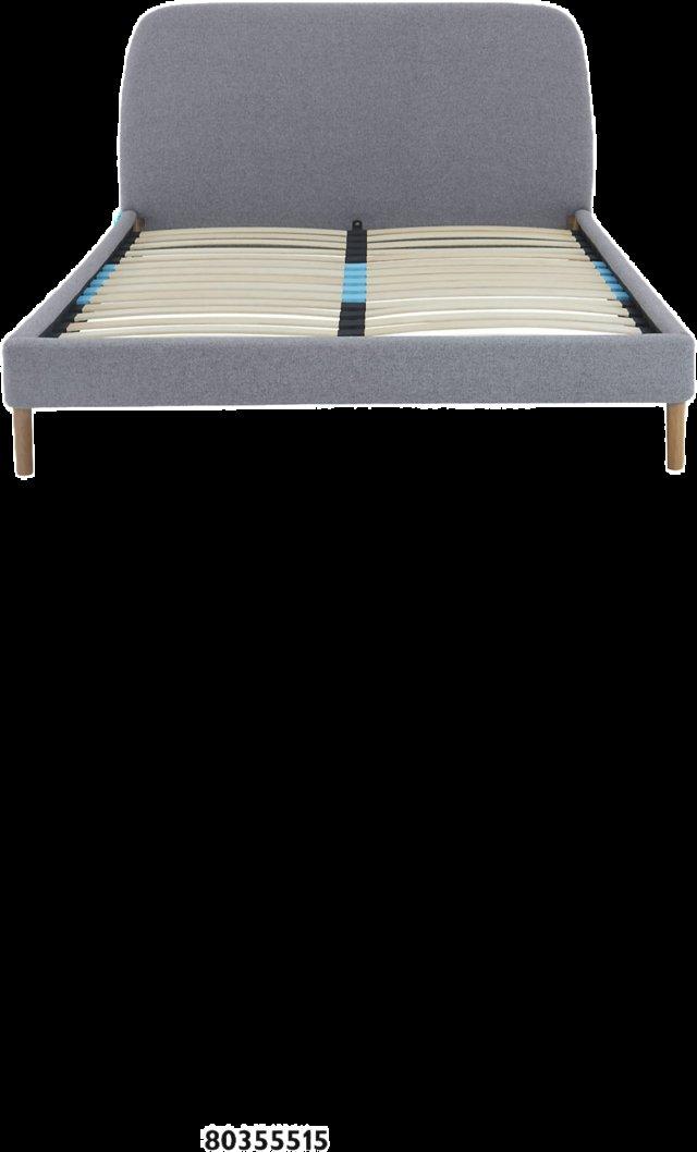 Preview of the first image of John Lewis Super King Upholstered Bed Frame with Headboard.
