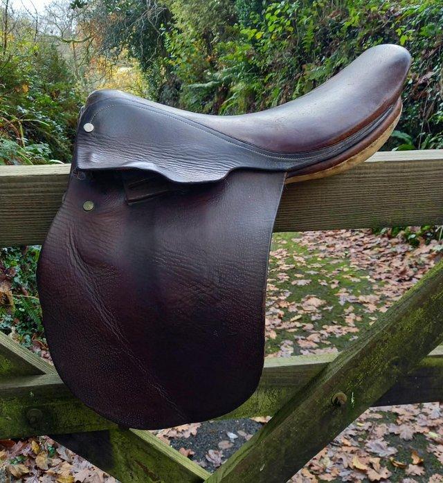 Preview of the first image of Vintage Leather Pony Saddle - Collect only Cornwall.