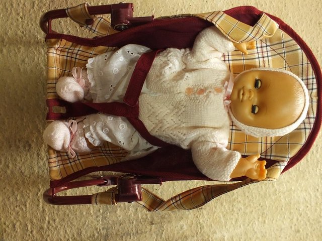 Preview of the first image of Mammas & Pappas Dolls Bouncy Chair & Doll.