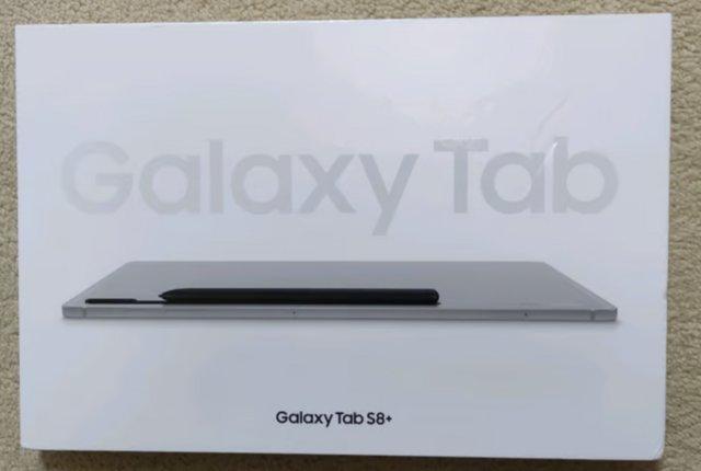Preview of the first image of SAMSUNG GALAXY TAB S8+ 256GB SILVER- SEALED.