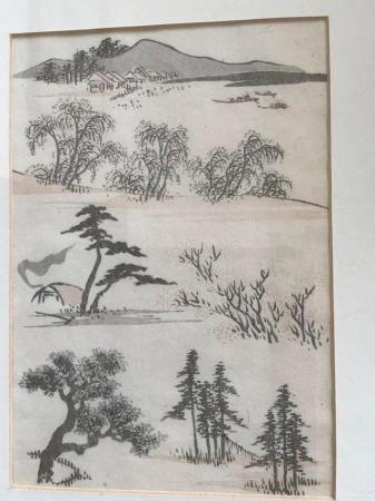 Image 2 of Antique woodblock hand print Hokusai 1870s-1880s
