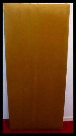 Image 1 of Double 4' 6" Golden Brown Fabric Headboard (unused)