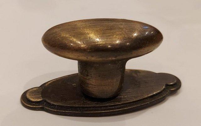 Preview of the first image of Solid Brass Oval Cabinet / Cupboard Knob/Handle.