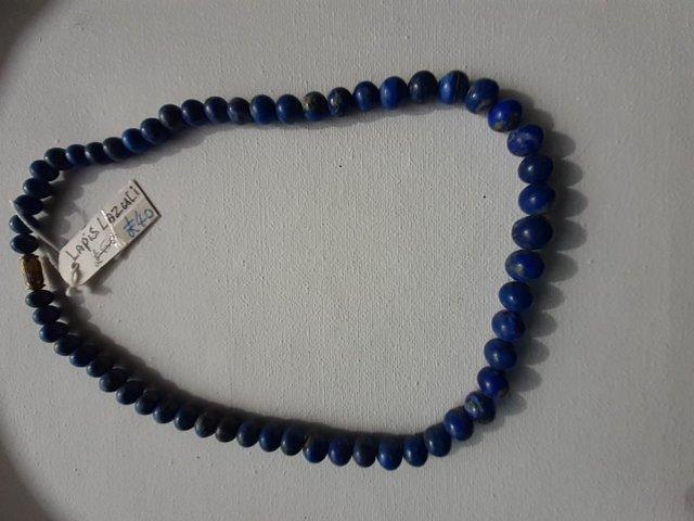 Preview of the first image of Lapis Lazuli Necklace(blue colour).