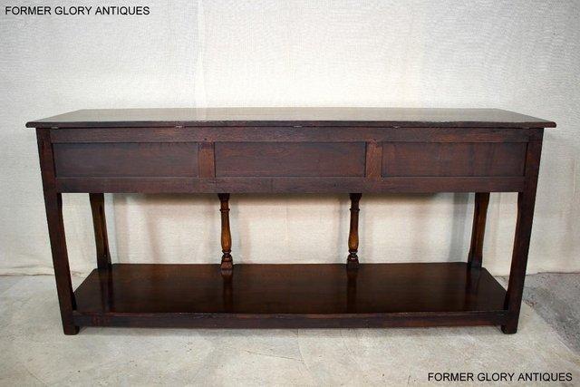 Image 107 of TITCHMARSH AND GOODWIN OAK DRESSER BASE SIDEBOARD HALL TABLE