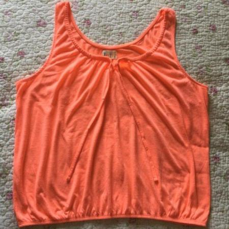 Image 1 of Pretty LOTTIE sz20 Fluorescent Orange Baggy Vest