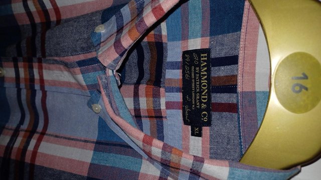Image 1 of Mulit coloured soft 100% cotton casual short sleeve shirt XL