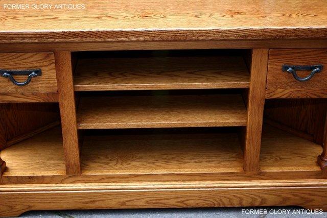 Image 55 of AN OLD CHARM FLAXEN OAK CORNER TV CABINET STAND MEDIA UNIT