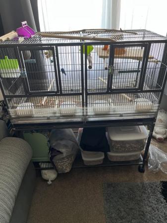 Image 5 of Large dividable Bird cage and stand