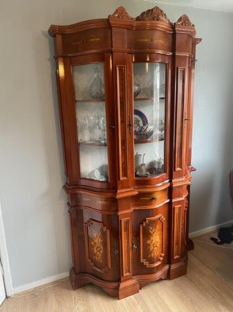 Image 1 of Solid Wood Display Cabinet
