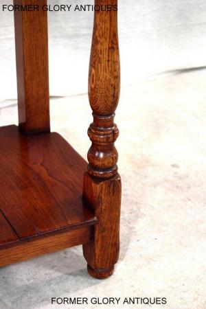 Image 12 of SOLID OAK HALL LAMP PHONE TABLE SIDEBOARD DRESSER BASE STAND