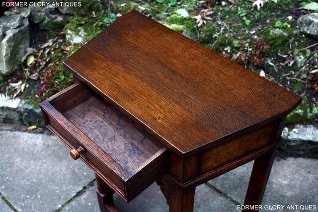 Image 36 of A TITCHMARSH AND GOODWIN OAK CANTED HALL TABLE LAMP STAND
