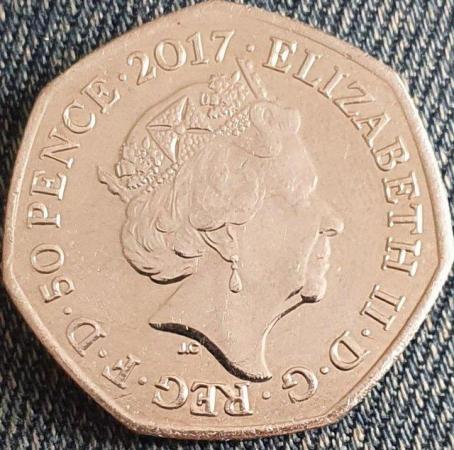 Image 1 of 2017 Royal Mint Beatrix Potter Jeremy Fisher 50p