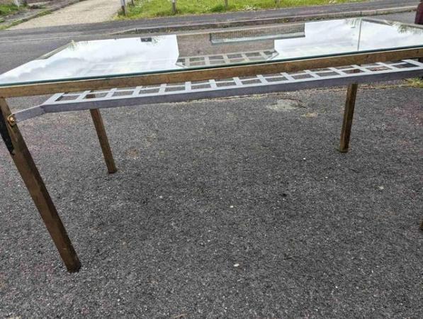 Image 2 of Dining Table for 6, Gold Metal Frame, IKEA