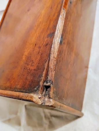 Image 2 of Large Solid Mahogany Candle Box for Restoration