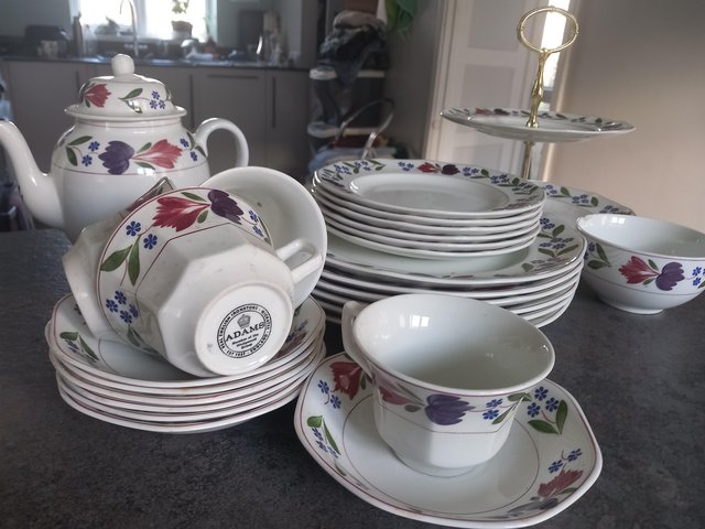 Preview of the first image of Adams old colonial partial dinner set.