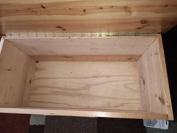 Image 2 of Toy box made of solid pine tongue and groove joints