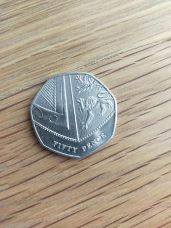 Image 3 of Royal Shield Coat of Arms 50p coins