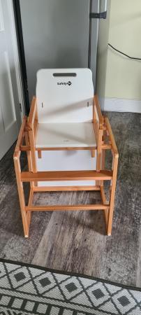 Image 3 of Wooden highchair/ table and chair