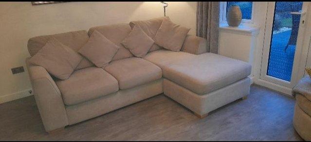 Image 1 of ***DFS CORNER SOFA WITH CUDDLE SEAT AND FOOTSTOOL***
