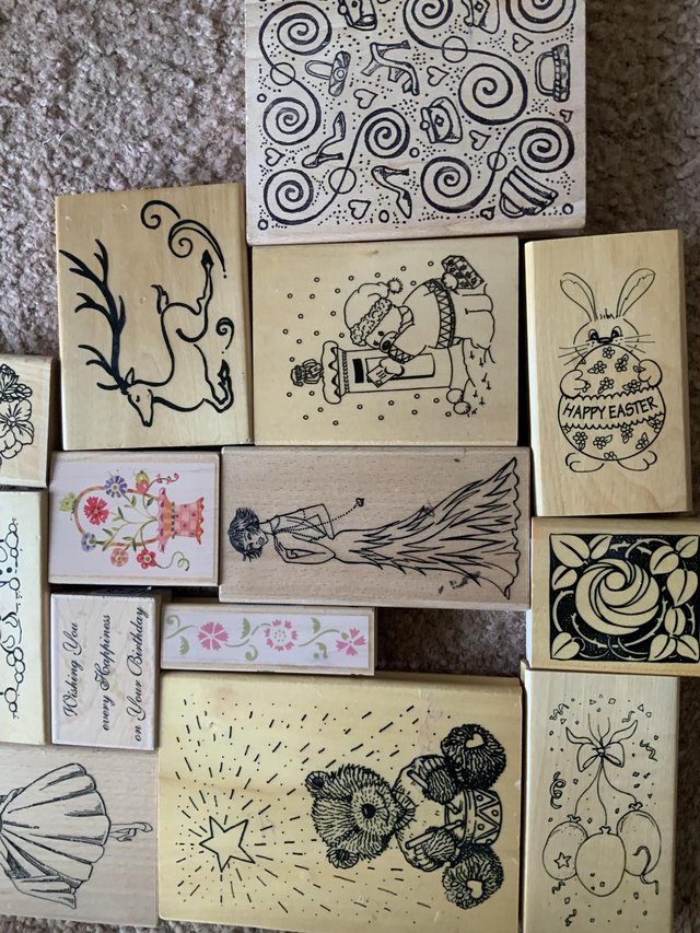 Preview of the first image of Rubber stamps for card making..