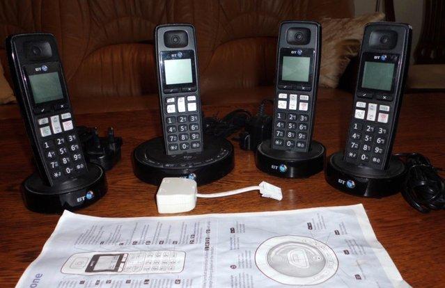 Preview of the first image of 4 No. BT3510 TELEPHONE HANDSETS WITH YiFi CONNECTION TO BASE.