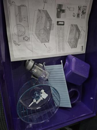 Image 3 of Purple Hamster Cage virtually new