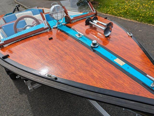 Preview of the first image of Classic Electric Launch Boat River Lake Broads.